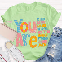 You Are Unique Strong Teacher T-Shirt