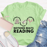 Rock Paper Scissors Nothing Beats Reading T-Shirt
