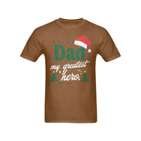 Father Christmas Graphic Tee, Dad My Greatest Hero T-Shirt, Holiday Dad Shirt, Best Dad Ever T-Shirt, Christmas Present for Father Shirt