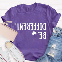 Be Different Text Reflection T-Shirt