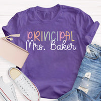 Personalized Name Principal Teacher T-Shirt