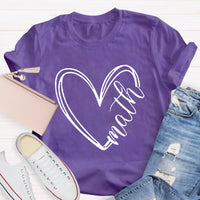 Math Heart Teacher T-Shirt