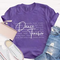 Dance Teacher Definition Hard Work And Heart T-Shirt