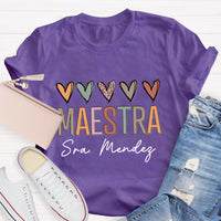 Personalized Spanish Teacher Name T-Shirt