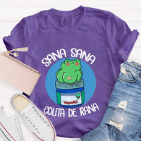 Sana Sana Colita De Rana Spanish Teacher T-Shirt