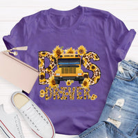 Sunflower School Bus Driver T-Shirt