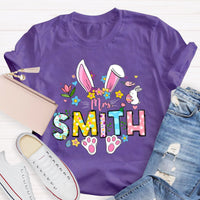 Personalized Easter Bunny Teacher T-Shirt