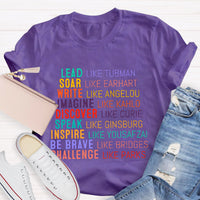 Lead Like Tubman Empowered Women T-Shirt