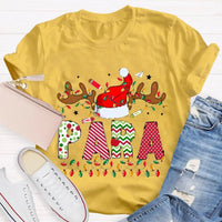 Santa Hat Holiday Paraeducator Tee, Paraprofessional Christmas Lights Shirt, Adorable Christmas SPED T-Shirt, School Staff Xmas Shirt