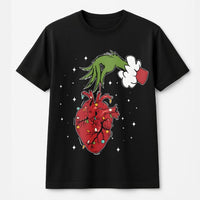 Medical Holiday Lights Graphic Tee, Anatomical Heart Christmas T-Shirt, Festive Nurse Christmas Shirt, Healthcare Doctor ER Holiday Top