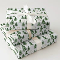 Pine Tree Holiday Gift Wrap, Volleyball Christmas Wrapping Paper, Winter Sports Volleyball Wrapping Paper Roll, Coach Present Paper Wrap