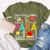 Para Warm Empathy Kind Loving Teacher T-Shirt