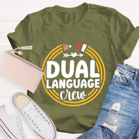 Dual Language Crew Teacher T-Shirt