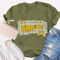 School Bus Driver Caring Students T-Shirt
