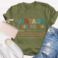 Vintage Professional Teacher T-Shirt