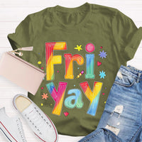 Personalize Day Fri Yay Teacher T-Shirt