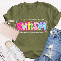 Autism I Would Change The World For You Teacher T-Shirt