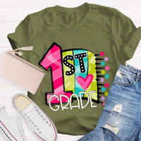 Personalized Grade 1st Grade Back To School Teacher T-Shirt