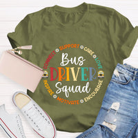 Bus Driver Squad Teacher T-Shirt