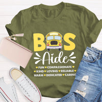 Bus Aide Fun Compassionate T-Shirt