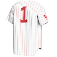 #1 Houston Cougars GameDay Greats Lightweight Baseball Jersey - White