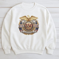 250 Years Anniversary Eagle Sweatshirt | 1776-2026 U.S. Bicentennial Commemorative Design | Soft Cotton Blend | Patriotic Gift for History Lover