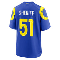 Los Angeles Rams Jamie Sheriff Royal Team Game Jersey