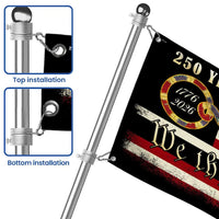 250 Years We The People Flag | 1776-2026 American Patriotic Grommet Flag | UV-Resistant Polyester | Veterans Day Memorial Day Gift