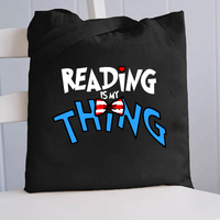 Reading Is My Thing Teacher Canvas Tote Bag