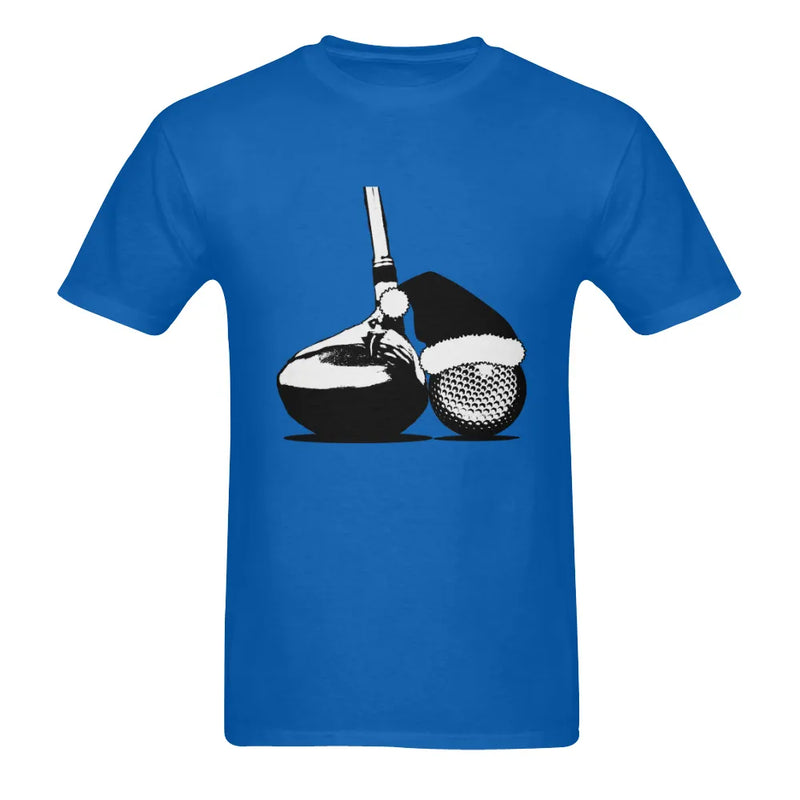 Christmas Golf T-Shirt, Santa Hat Golf Ball Shirt, Holiday Golfer Tee, Humorous Graphic Golf Shirt, Winter Sports Tee, Xmas Present for Golfers