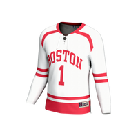 Boston University Lightweight Collegiate Hockey Fashion Jersey - White