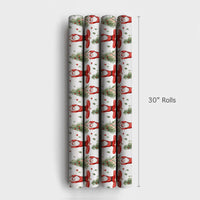 Meditating Santa Tree Wrapping Paper, Seated Yoga Santa Wrapping Paper, Zen Holiday Christmas Wrapping Paper, Festive Yogi Gift Wrap Roll