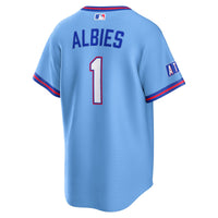 Atlanta Braves Ozzie Albies Powder Blue 2026 City Connect Stadium Jersey
