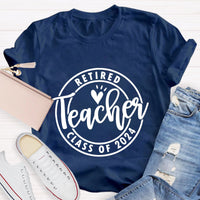 Personalized Retired Time Teacher T-Shirt