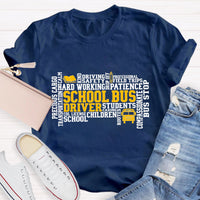 School Bus Driver Caring Students T-Shirt