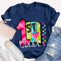Personalized Grade 1st Grade Back To School Teacher T-Shirt