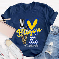 Personalized Love Mascot Teacher T-Shirt