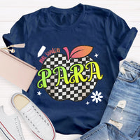 Personalized Para Teachers Name Apple Teacher T-Shirt