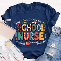 School Nurse Caring Helpful T-Shirt