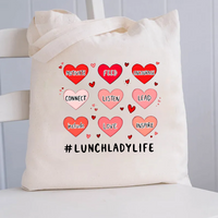 Lunch Lady Life Canvas Tote Bag