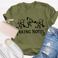 Taking Notes Music Teacher T-Shirt
