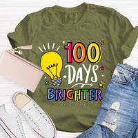100 Days Brighter Teacher T-Shirt