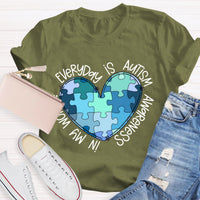 In My World Every Day Is Autism Awareness T-Shirt