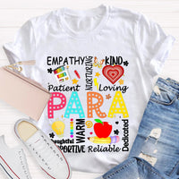 Para Warm Empathy Kind Loving Teacher T-Shirt