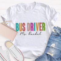 Personalized School Bus Driver Name T-Shirt