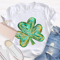 Colorful Clover St Patrick's Day Teacher T-Shirt