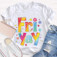 Personalize Day Fri Yay Teacher T-Shirt