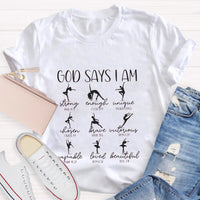 God Says I'm Strong Teacher T-Shirt