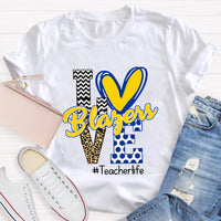 Personalized Love Mascot Teacher T-Shirt