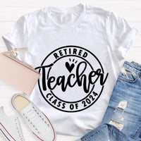Personalized Retired Time Teacher T-Shirt